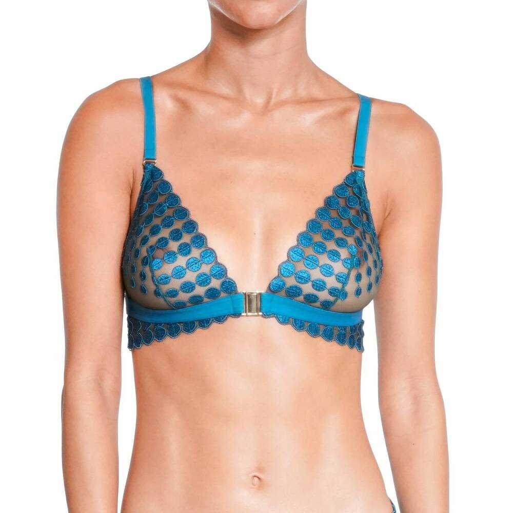 NEW HUIT deco dots bralette in turquoise